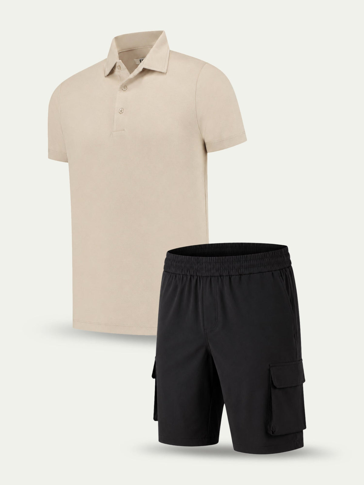 Lux Cargo Set - Beige / Black