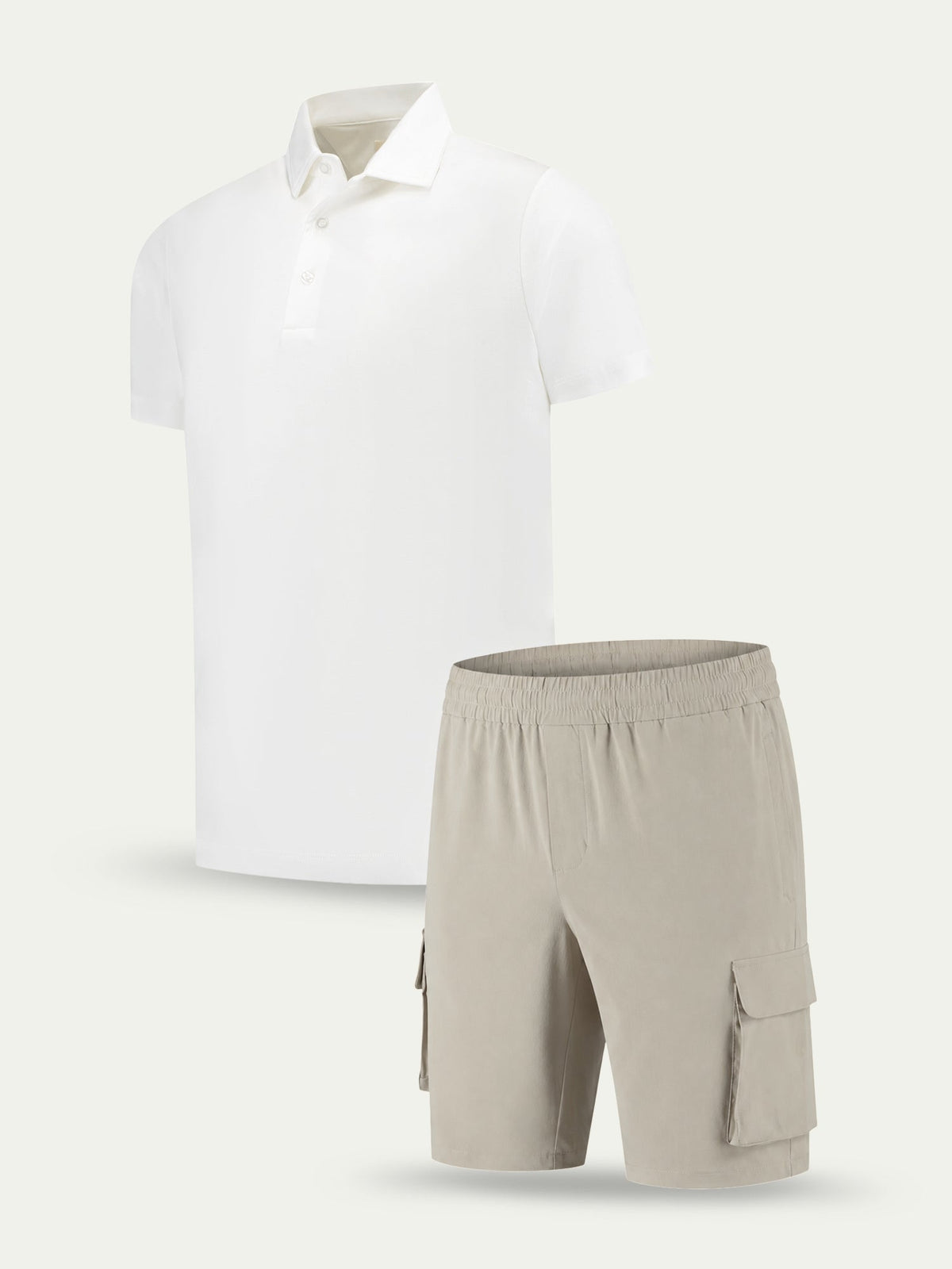 Lux Cargo Set - White / Beige