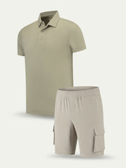Lux Cargo Set - Olive / Beige