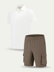 Lux Cargo Set - White / Mocca