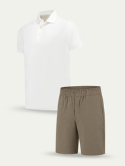 Lux Summer Set - White / Mocca