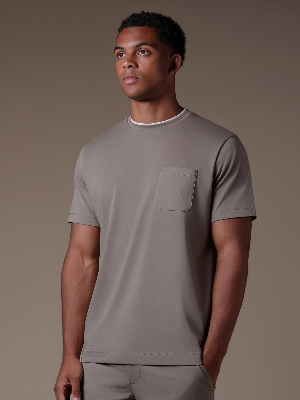 Lino T-Shirt - Taupe