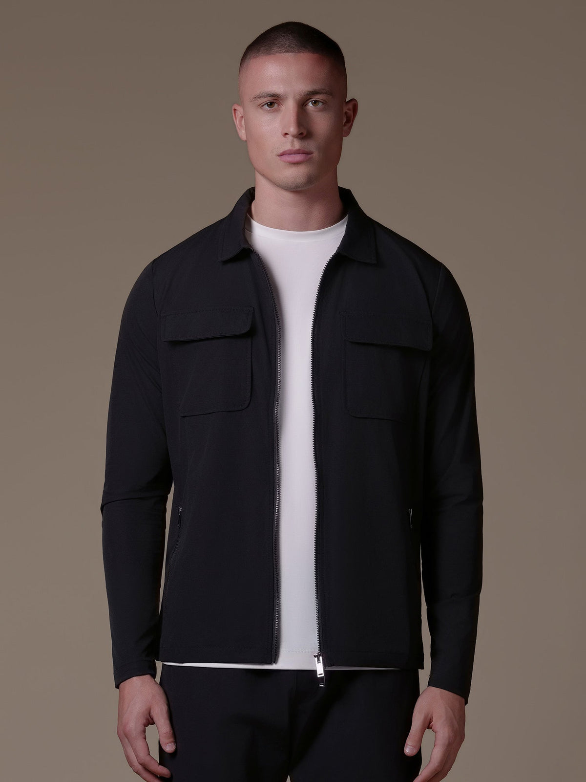Cargo Tech Jacket - Black