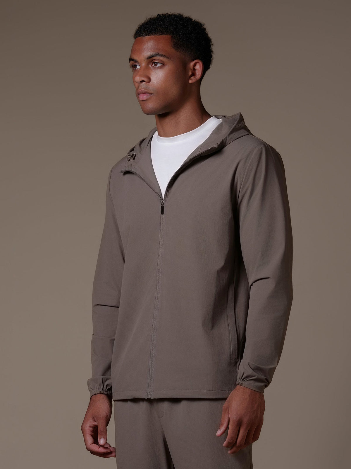 Tech Windbreaker - Taupe