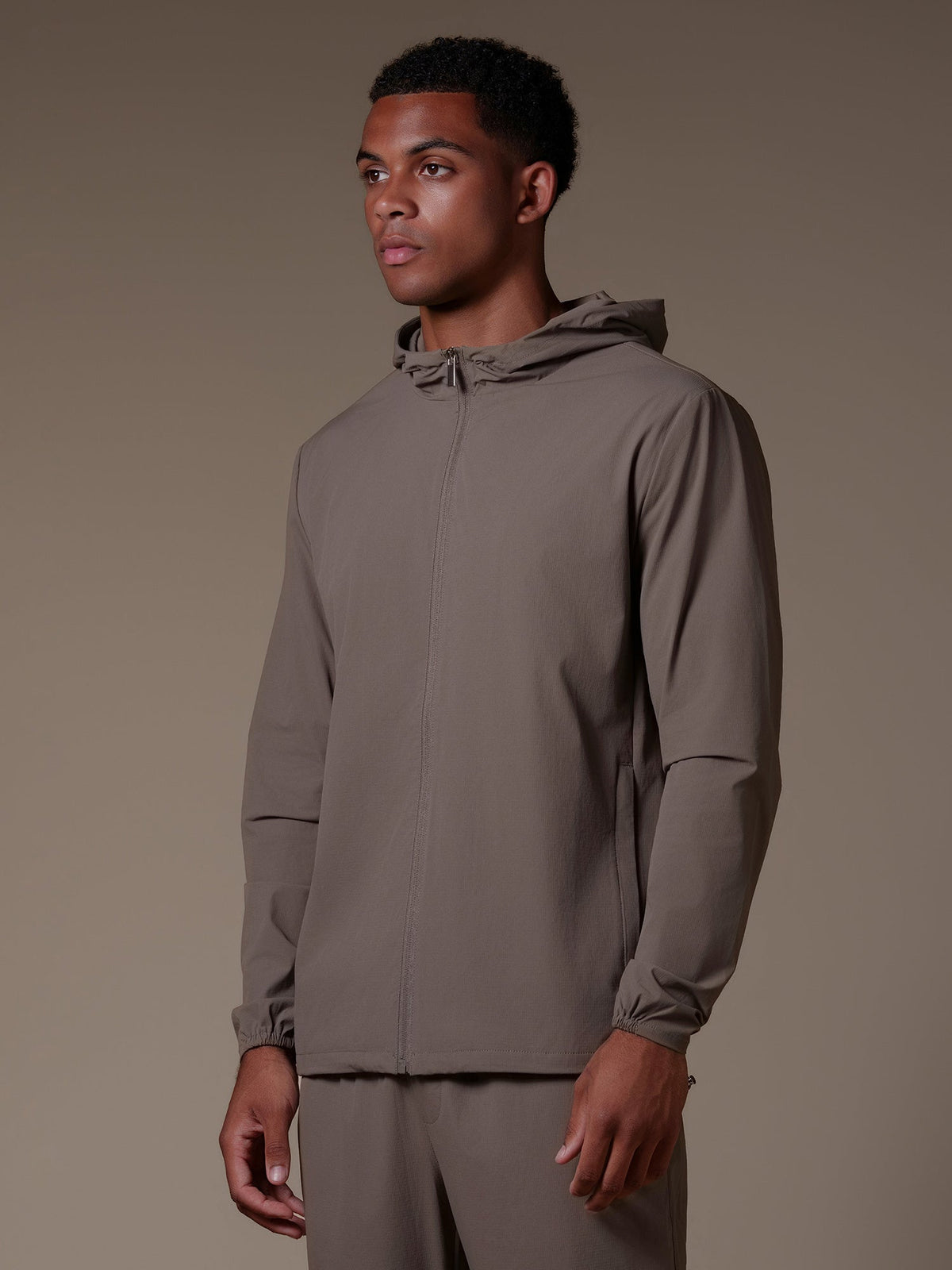 Tech Windbreaker - Taupe