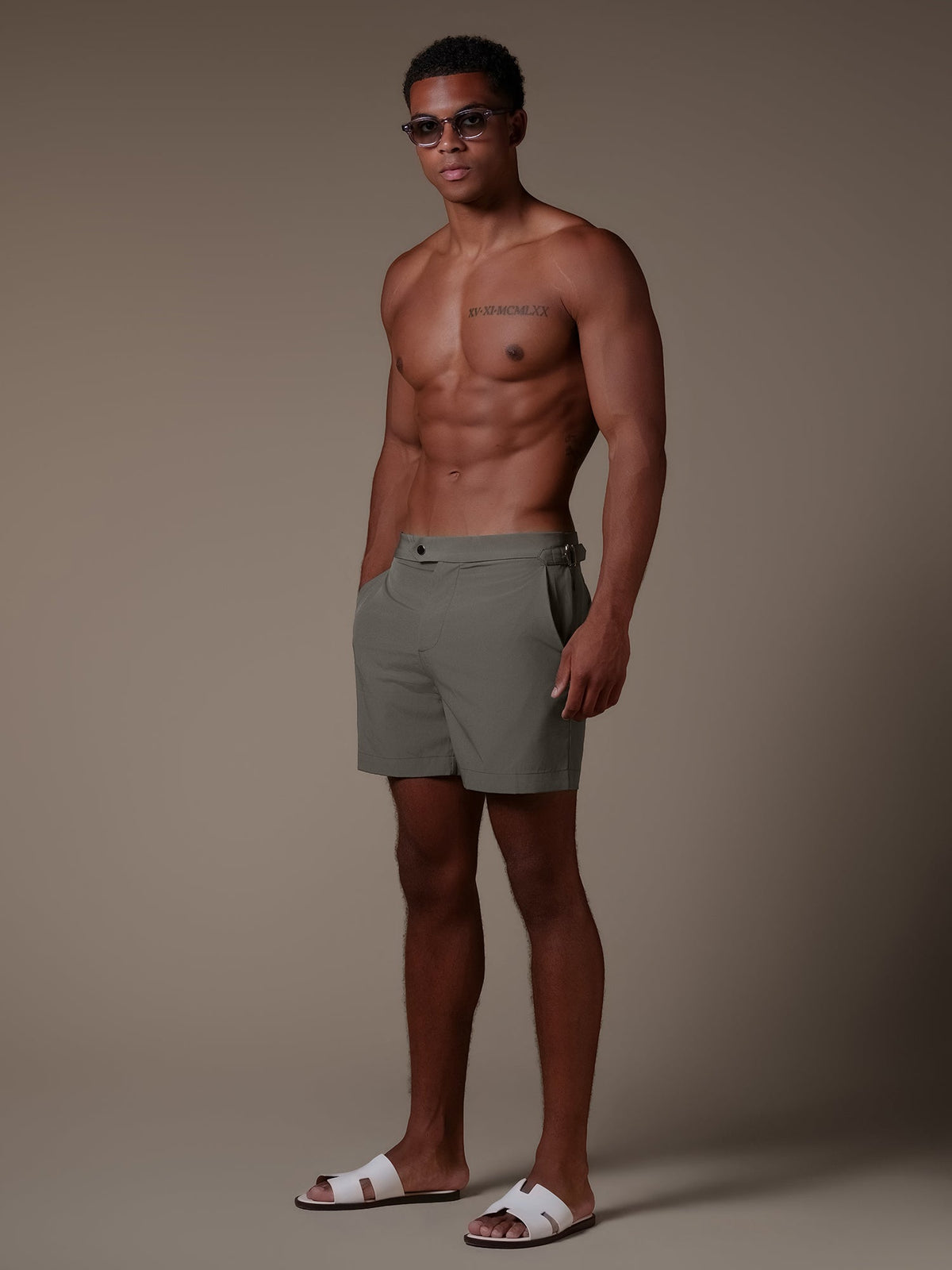 Lux Swim Short - Taupe