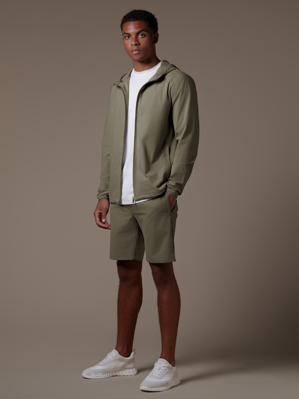 Tech Windbreaker Set - Olive