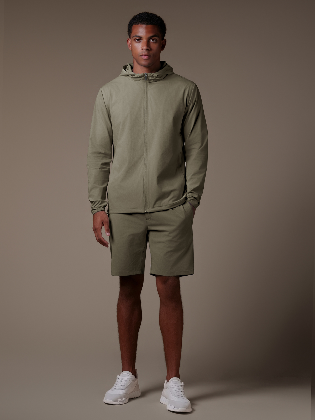 Tech Windbreaker Set - Olive