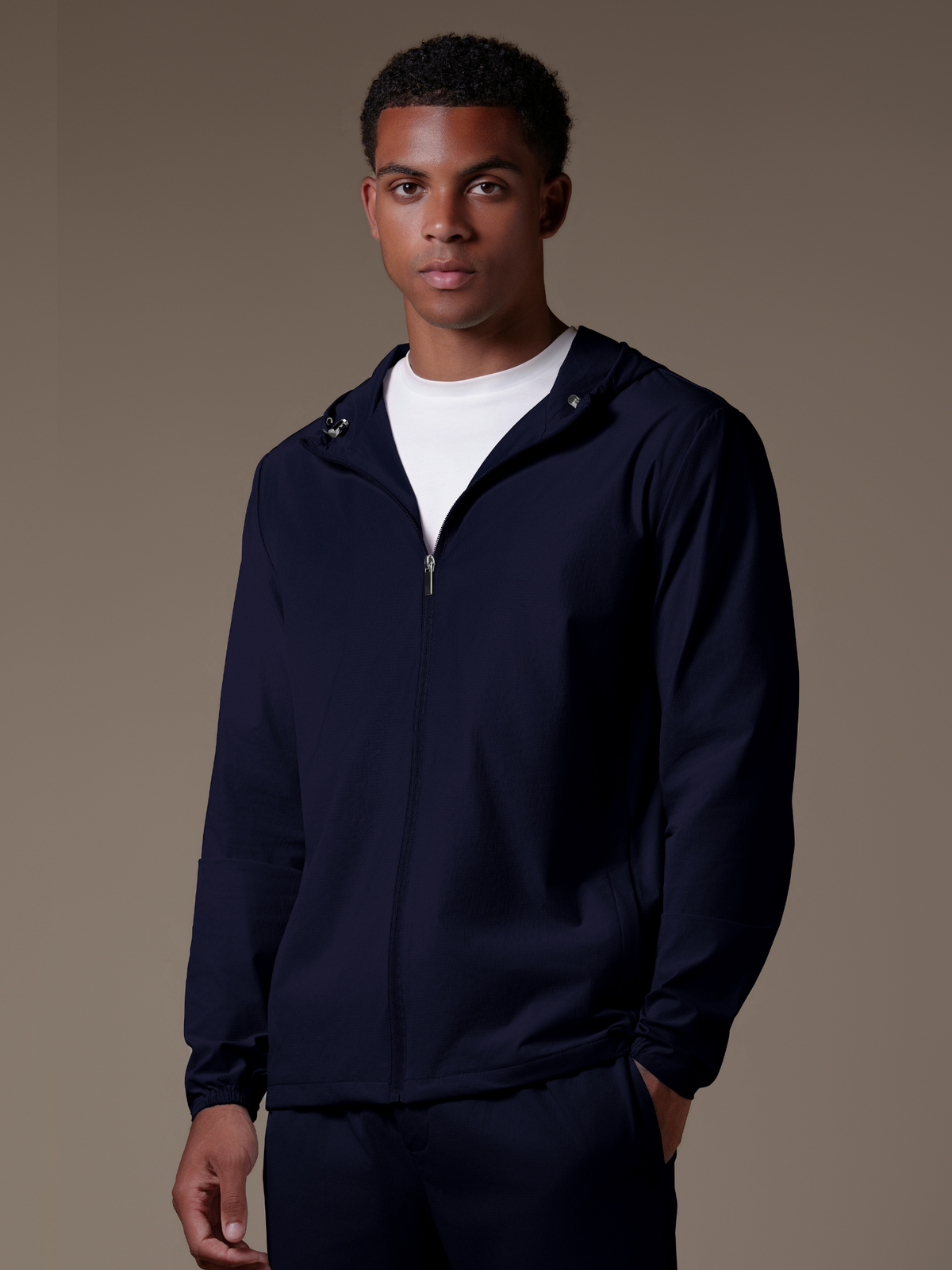 Tech Windbreaker - Navy
