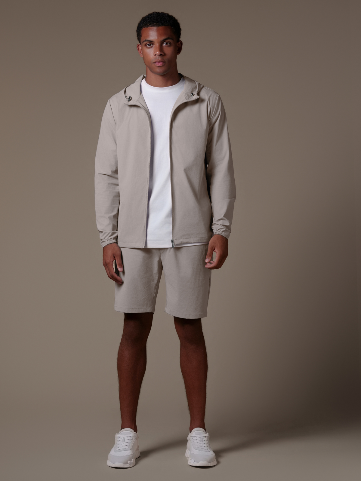 Tech Windbreaker Set - Beige