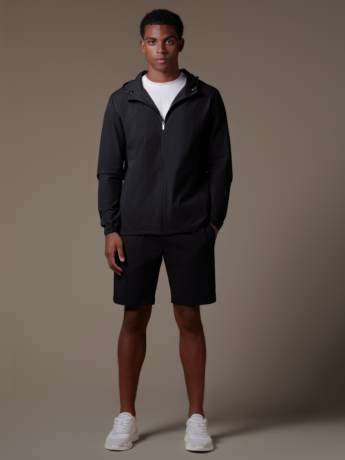 Tech Windbreaker Set - Black