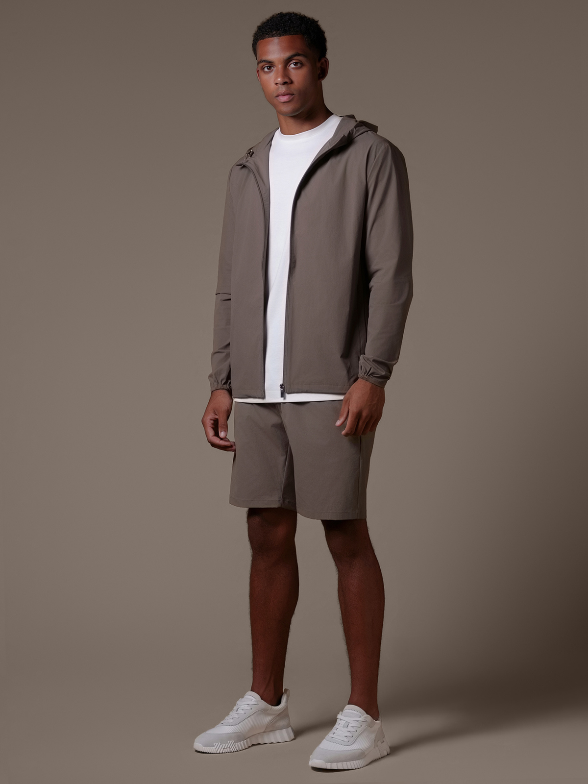 Tech Windbreaker Set - Taupe