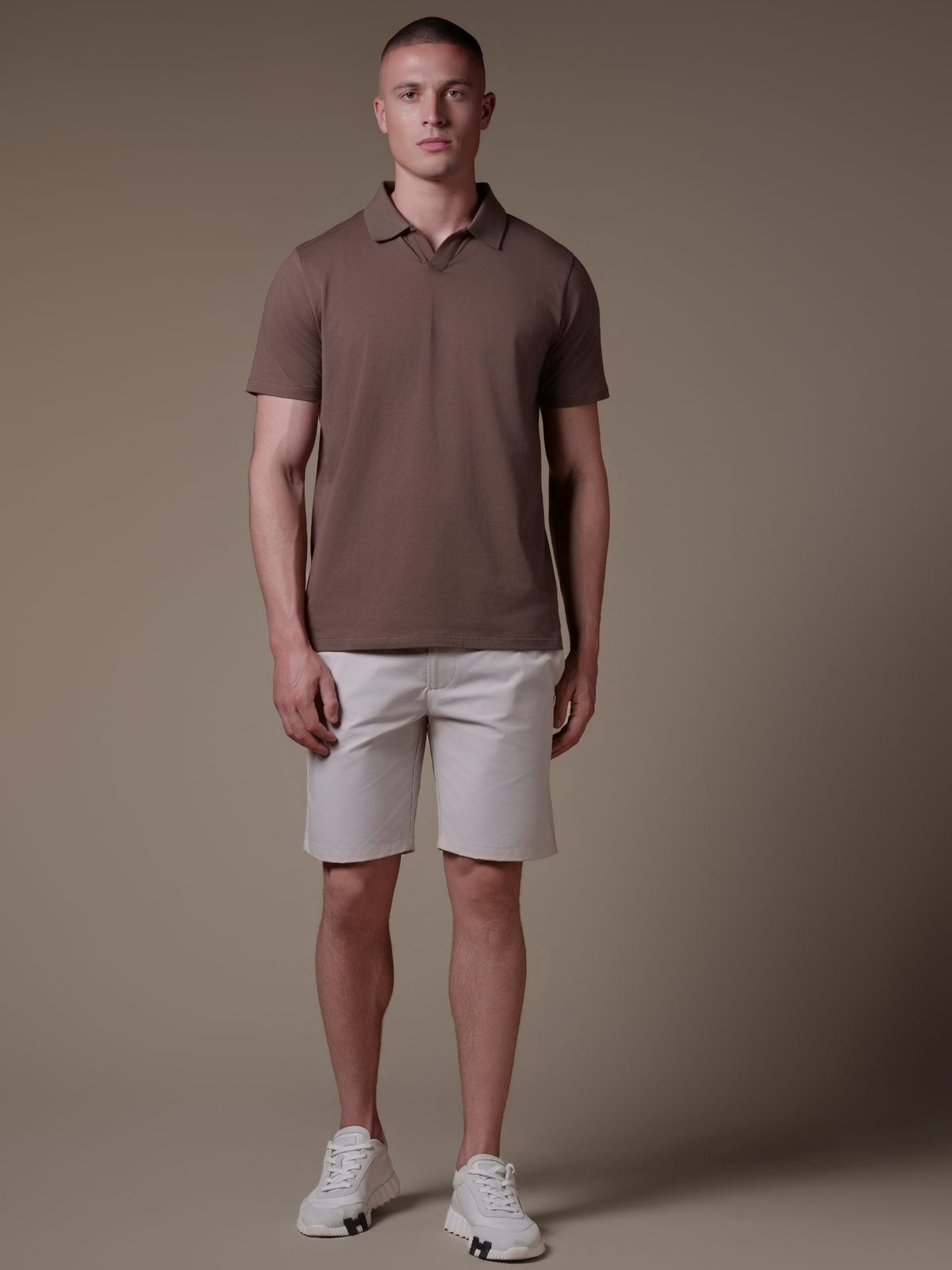 Buttonless Polo - Mocca