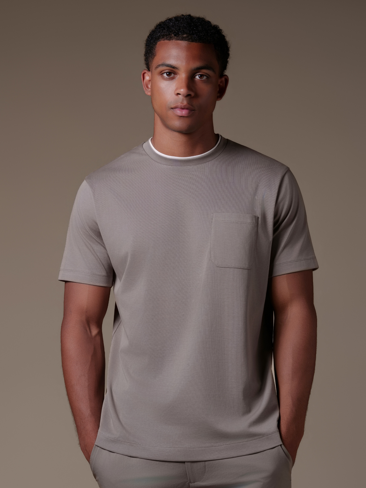 Lino T-Shirt - Taupe