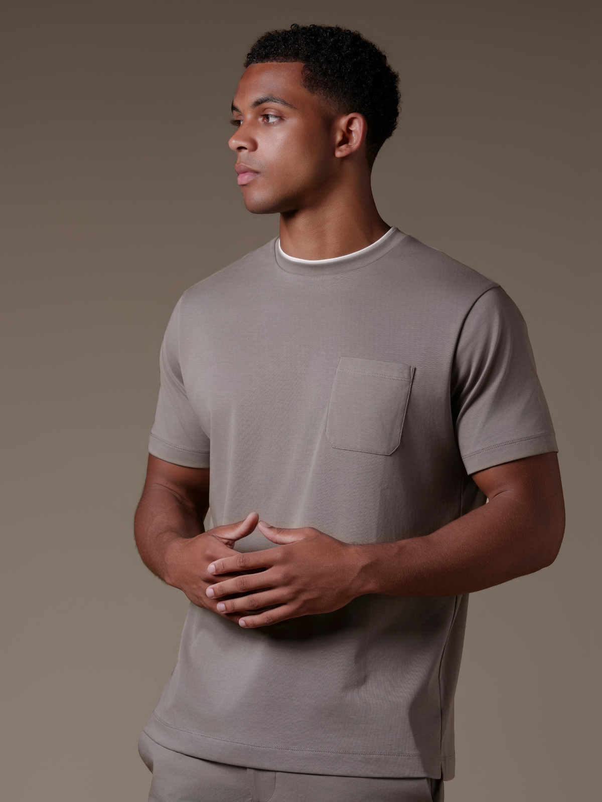 Lino T-Shirt - Taupe