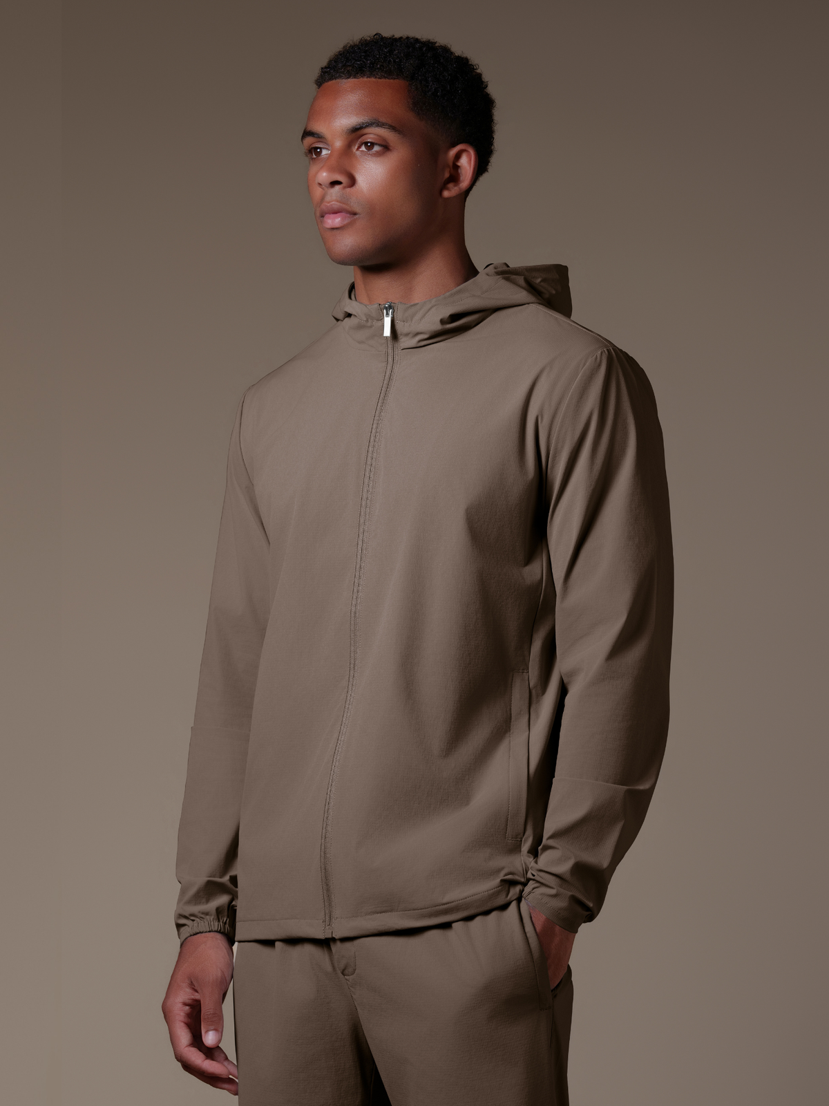 Tech Windbreaker Set - Mocha