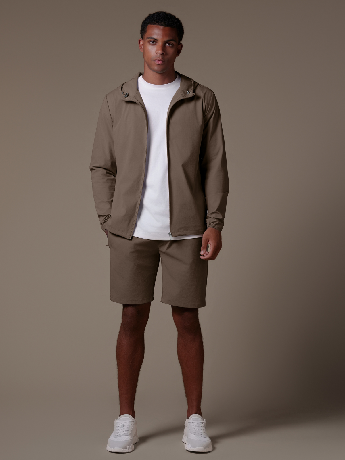 Tech Windbreaker Set - Mocha