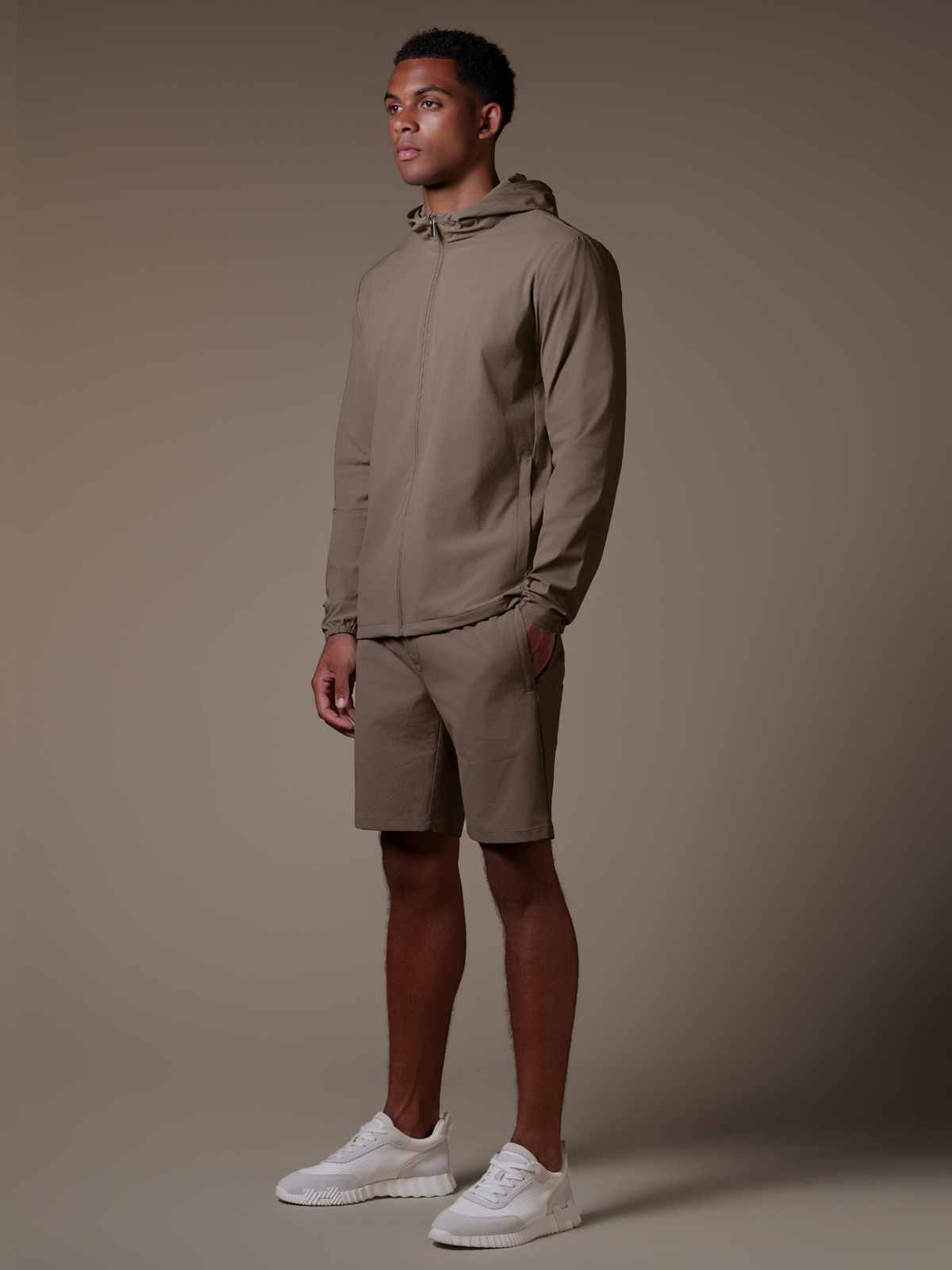 Tech Windbreaker Set - Mocha