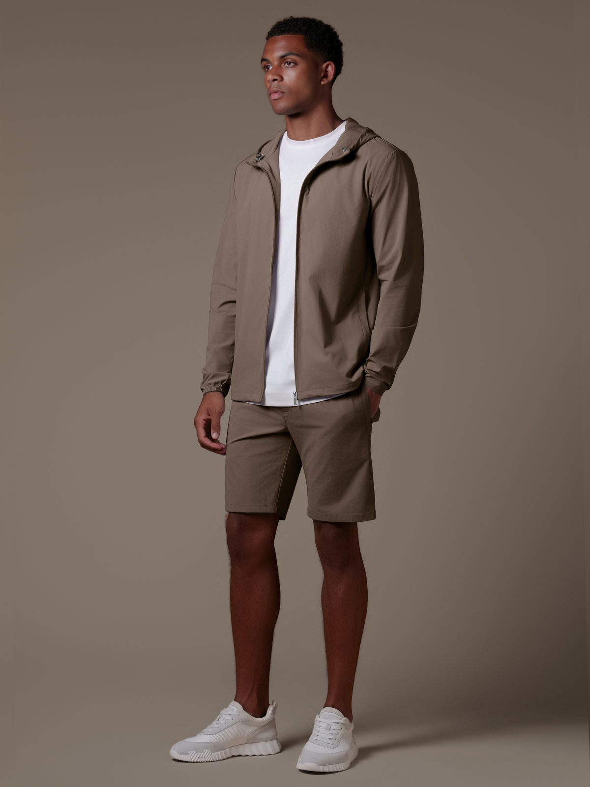 Tech Windbreaker Set - Mocha