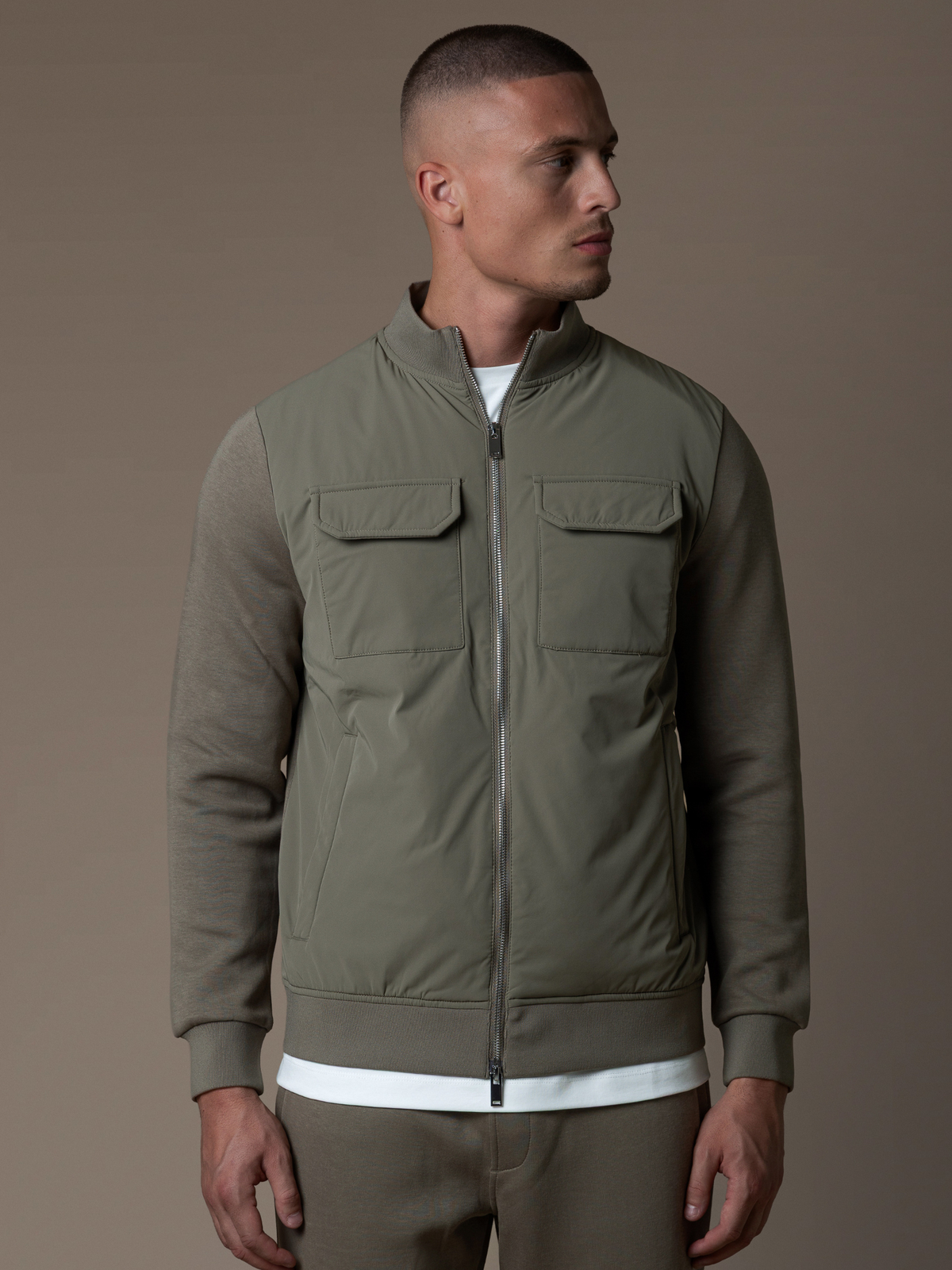 Hybrid Jacket - Taupe