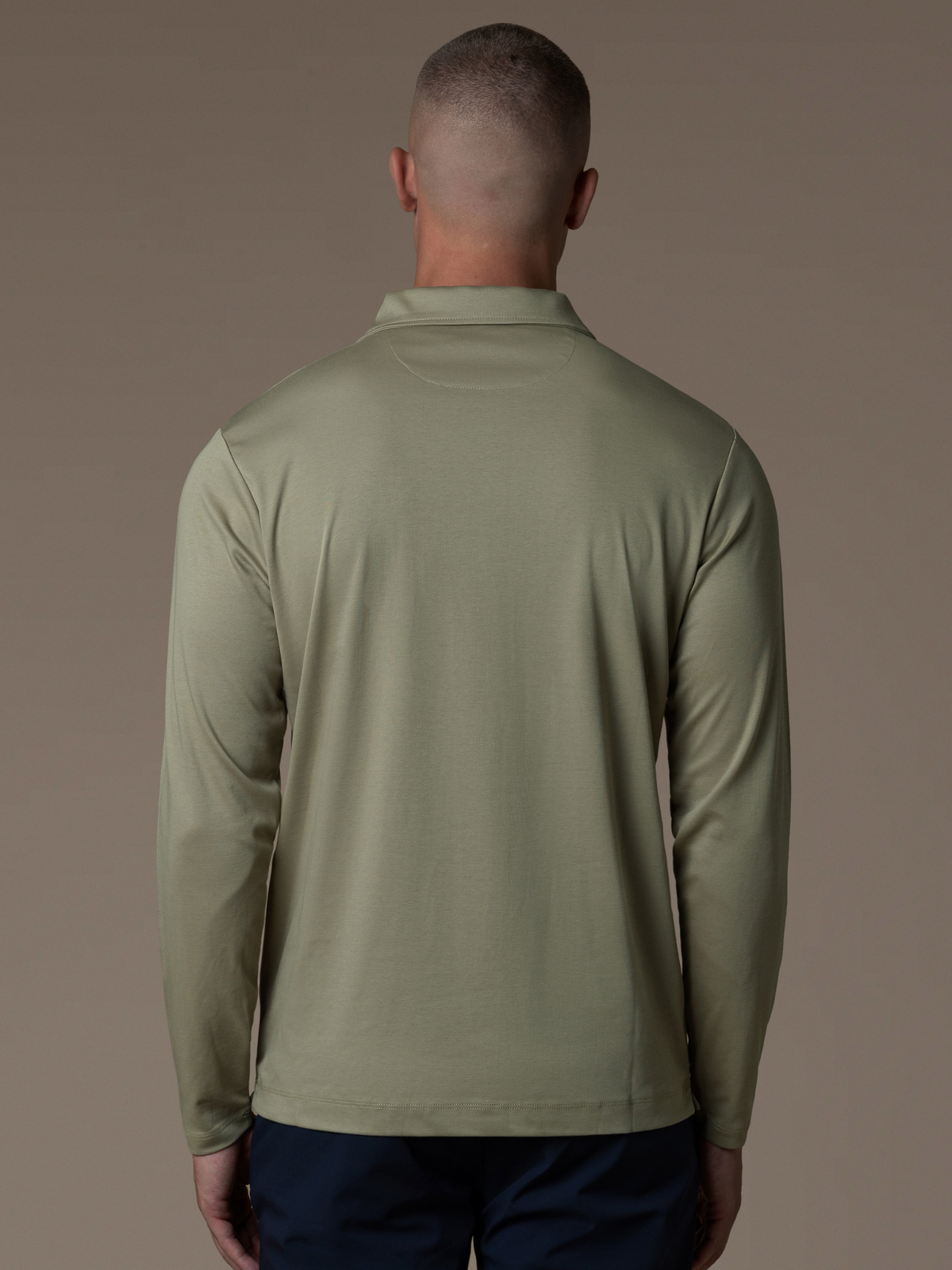 Lux Longsleeve Polo - Olive