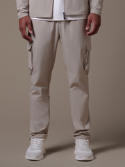 Cargo Tech Pants - Beige
