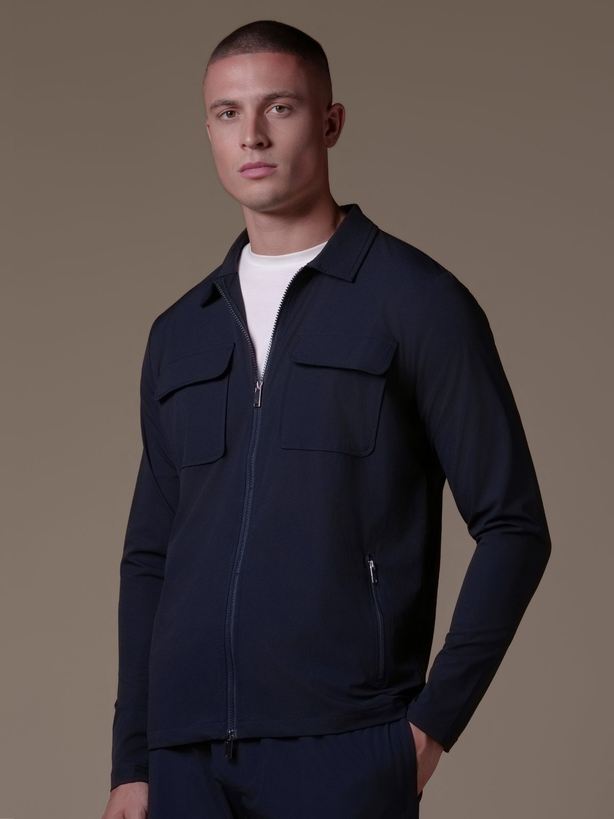 Cargo Tech Jacket - Deep Navy