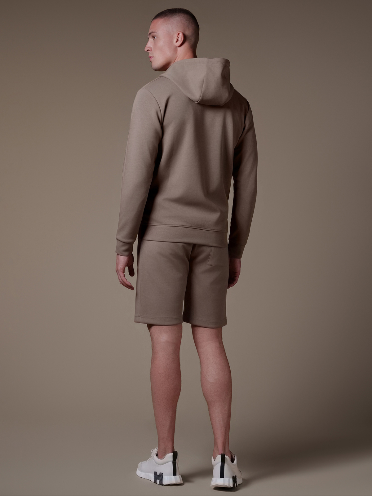Interlock Flow Short Set - Taupe