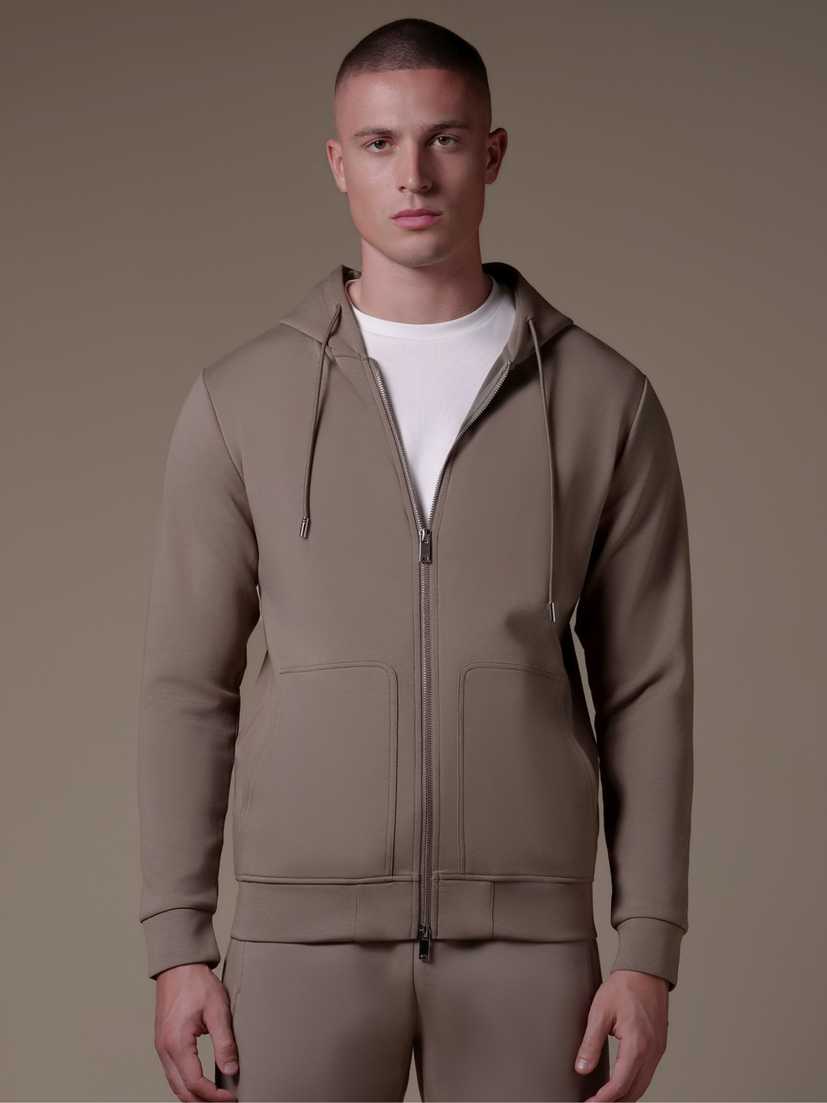 Interlock Flow Short Set - Taupe