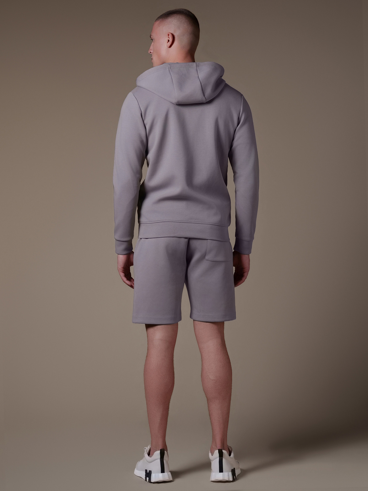 Interlock Flow Short Set - Grey