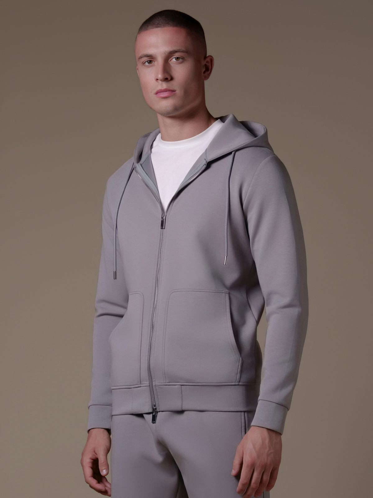 Interlock Flow Short Set - Grey