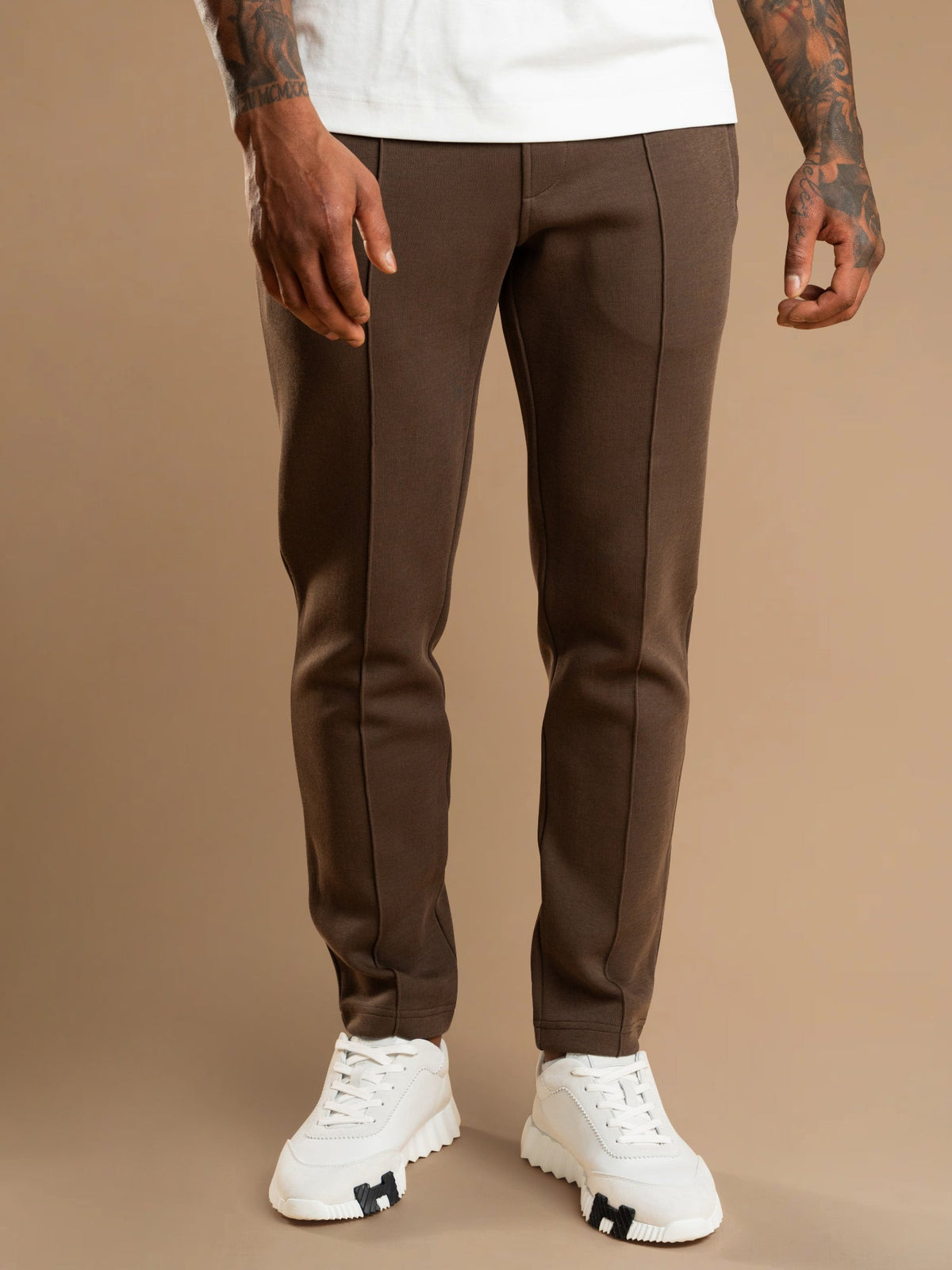 Essential Interlock Jogger - Brown