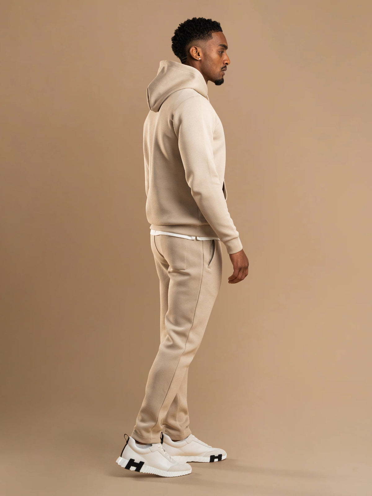 Essential Interlock Jogger - Beige