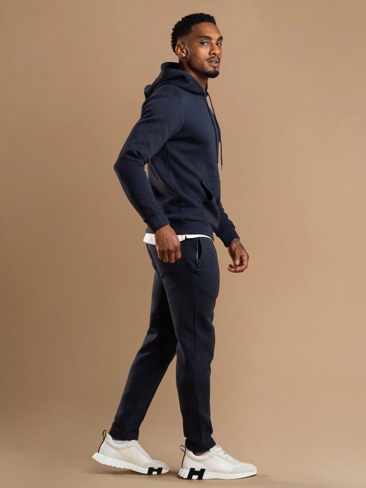 Essential Interlock Jogger - Navy
