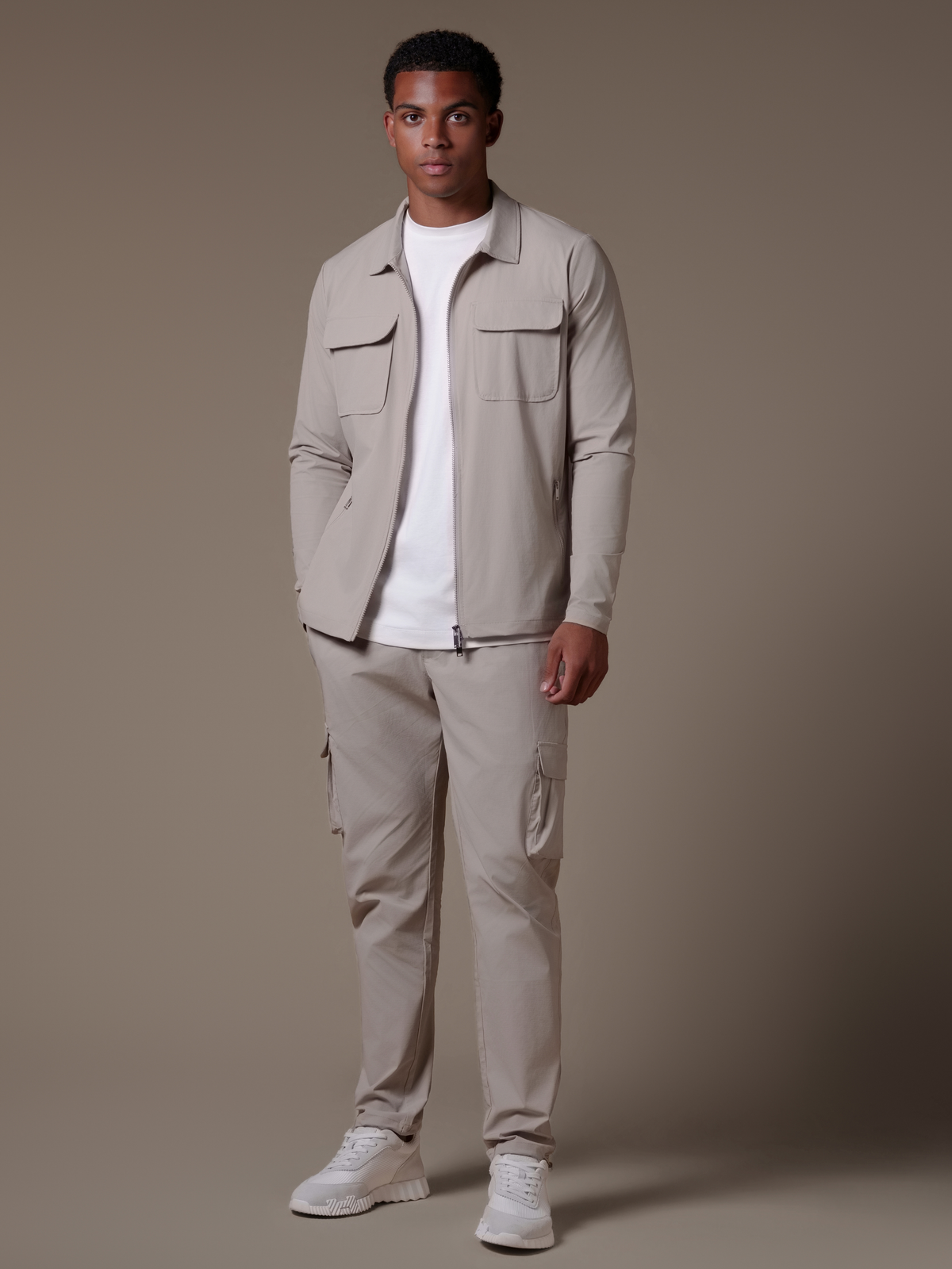 Cargo Tech Suit - Beige