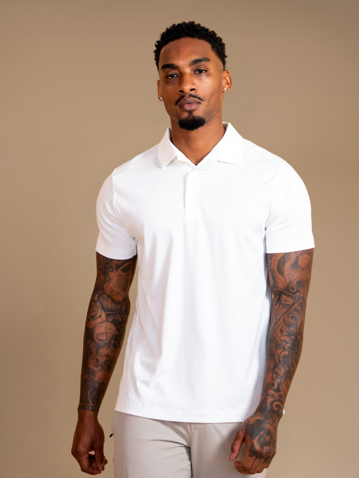 Lux Cargo Set - White / Deep Navy