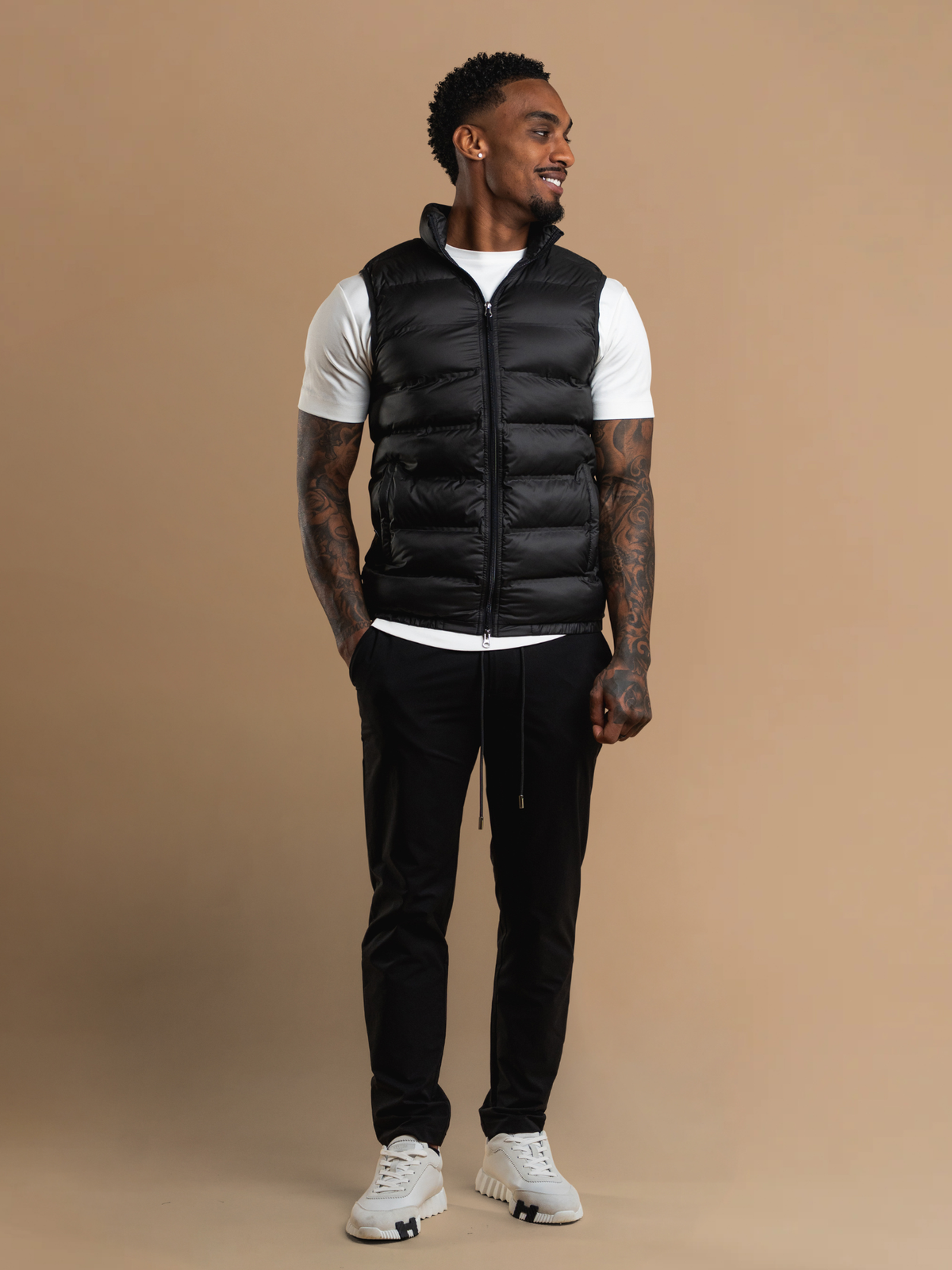 Tech Puffer Gilet - Black