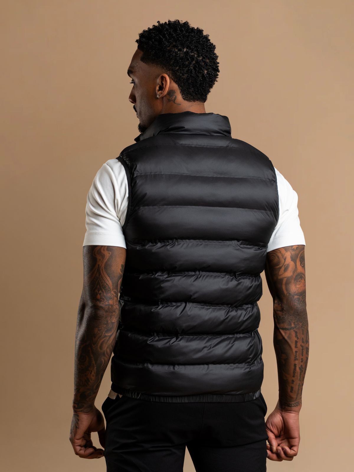 Tech Puffer Gilet - Black