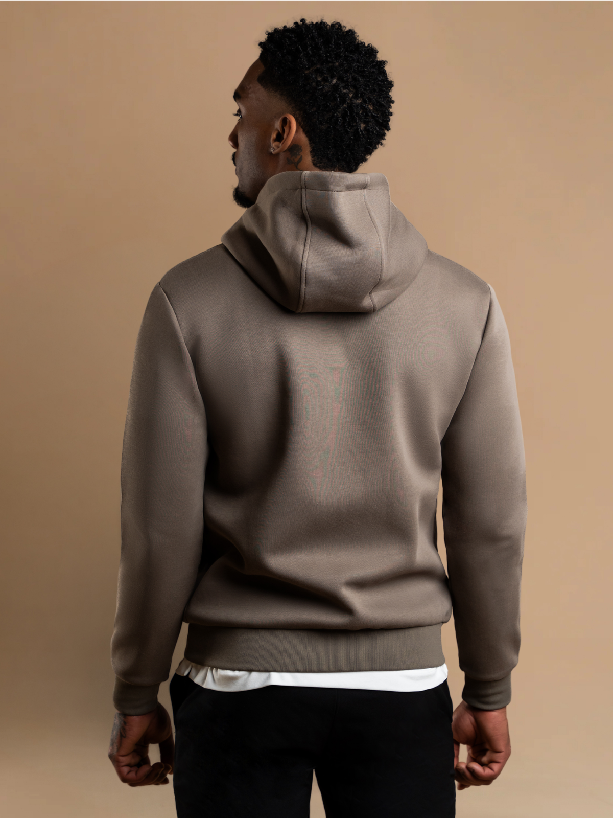 Hybrid Quilted Windbreaker - Taupe