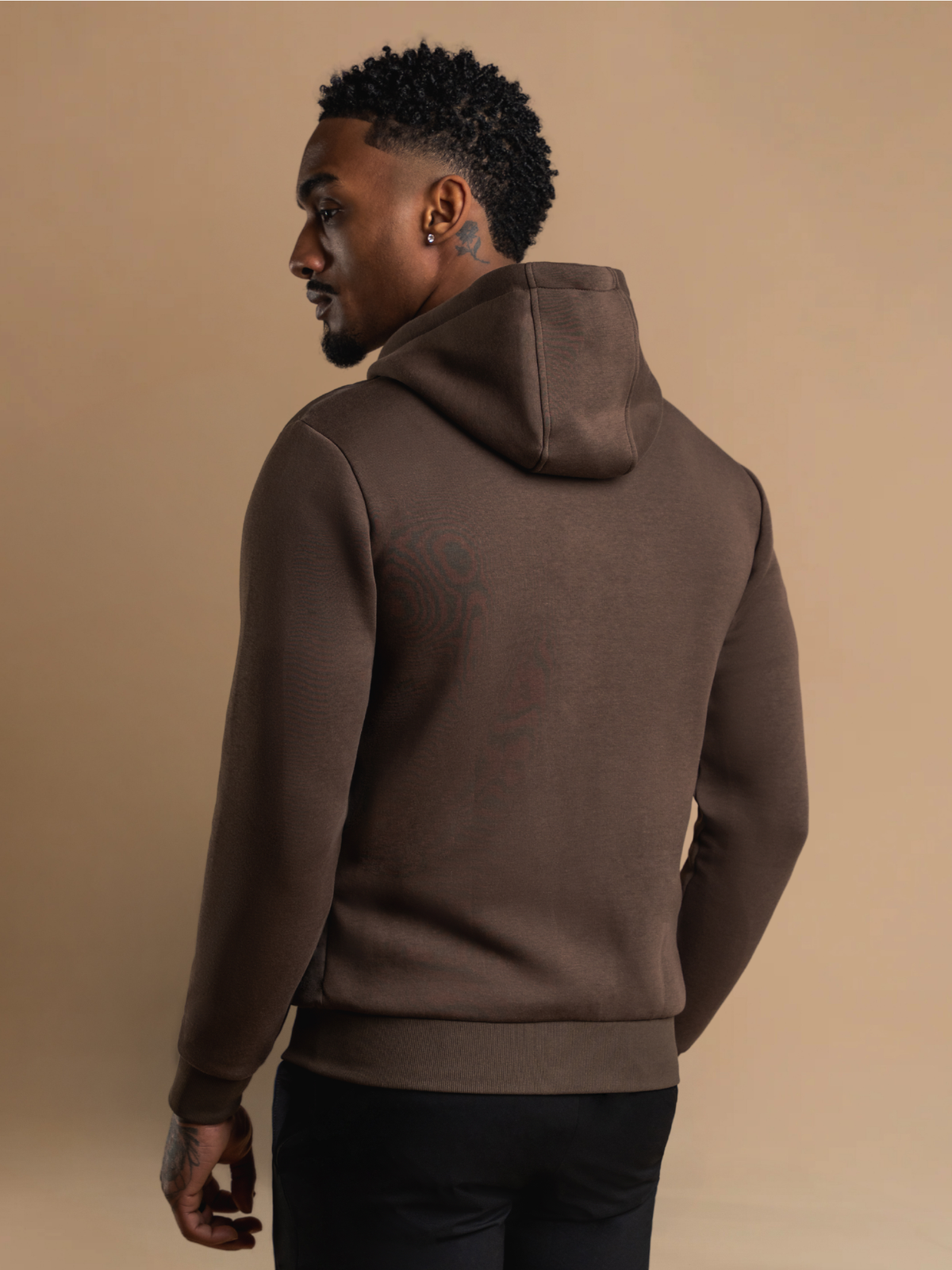 Hybrid Quilted Windbreaker - Brown