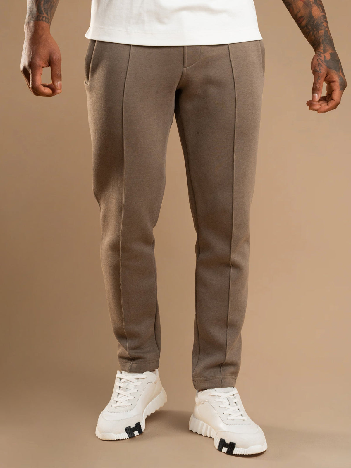 Essential Interlock Jogger - Taupe
